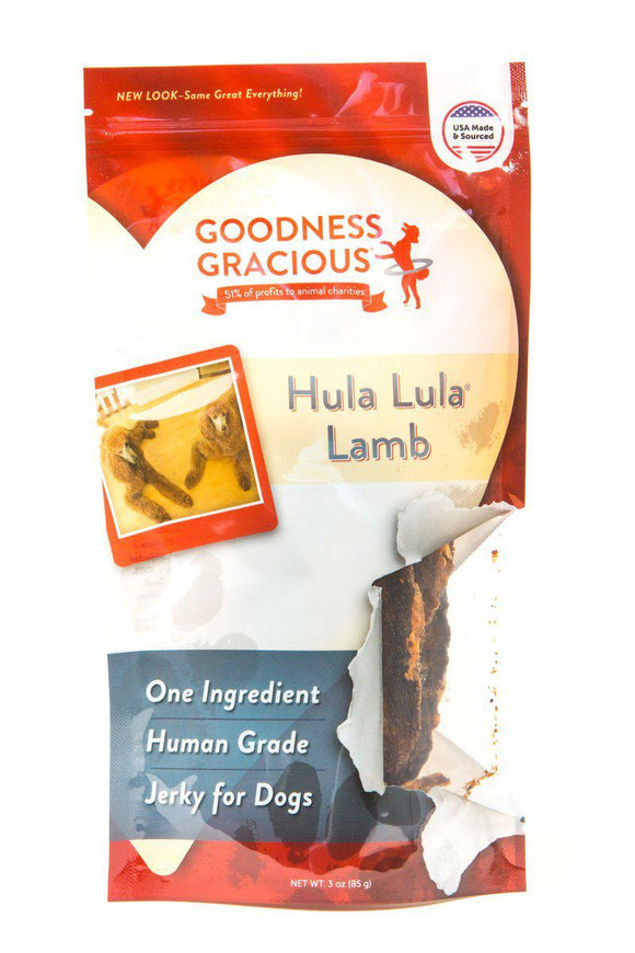 Goodness Gracious Hula Lula Lamb Jerky Dog Treats