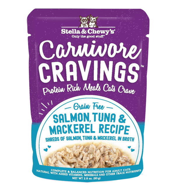Stella & Chewy's Carnivore Cravings Shreds Tuna & Salmon Cat Wet Food