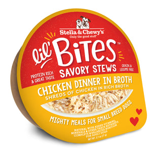 Stella & Chewy's Lil Bites Stew Chicken in Broth Dog Wet Food