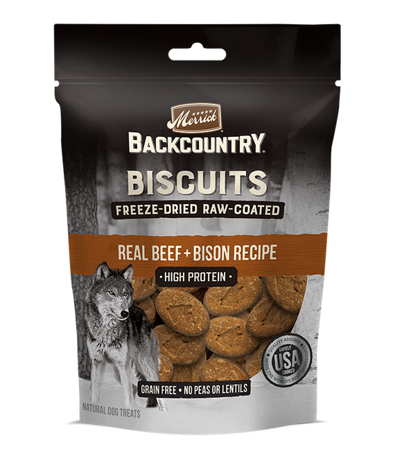 Merrick Backcountry Beef And Bison High Protein Freeze Dried Dog Biscuits