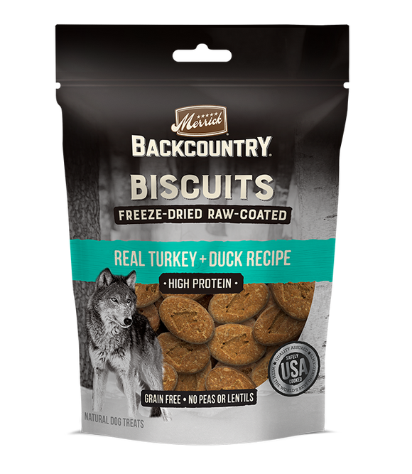 Merrick Backcountry Turkey And Duck High Protein Freeze Dried Dog Biscuit