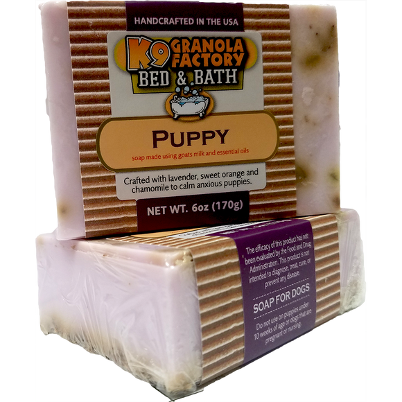 K9 Granola Puppy Formula Goat's Milk Dog Shampoo Bar