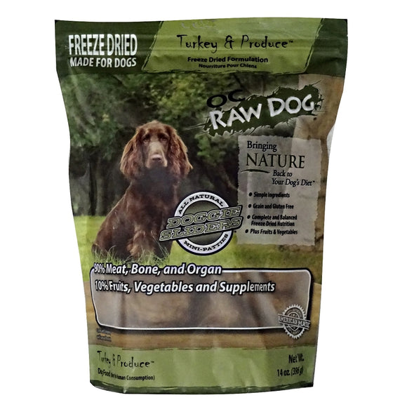 OC Raw Turkey & Produce Freeze Dried Formulation Slider For Dog