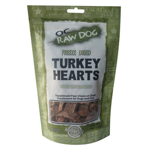 OC Raw Turkey Hearts Freeze Dried Dog Treats