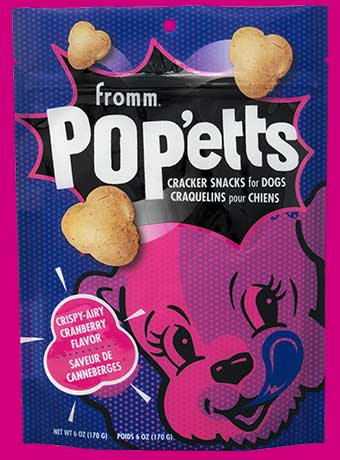 Fromm Pop'Etts Crispy Airy Cranberry Dog Treats