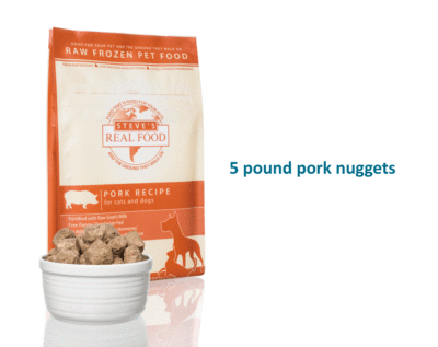 Steve's Real Food Pork Patties Frozen Raw Food For Dogs And Cats