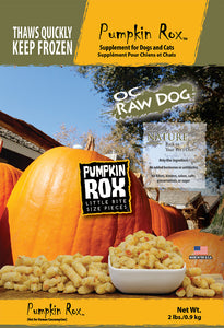 OC Raw Pumpkin Rox Grain Free Meaty Rox Frozen Dog Food