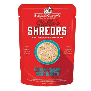 Stella & Chewy's Shredrs Chicken & Salmon in Broth Dog Wet Food