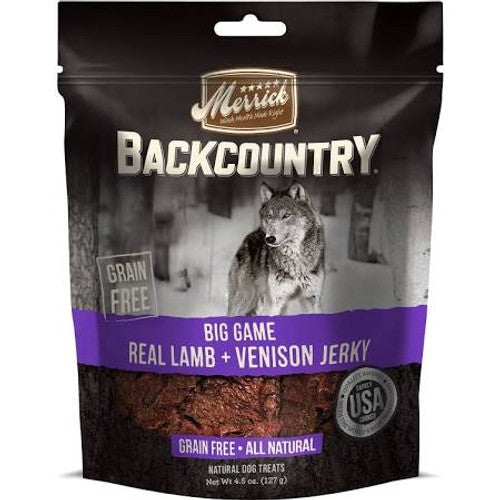 Merrick Backcountry Lamb And Venison Grain Free Jerky Dog Treats