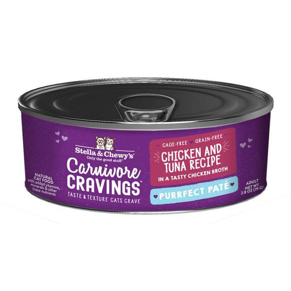 Stella & Chewy's Carnivore Cravings Pate Chicken & Tuna Cat Wet Food