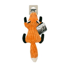 Tall Tails Fox With Squeaker Corduroy Dog Toy