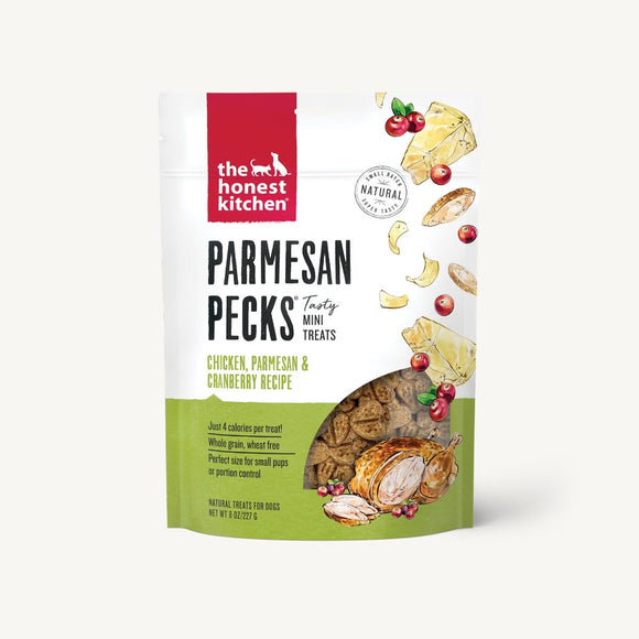 The Honest Kitchen Parmesan Pecks All Life Stage Chicken Parmesan & Cranberry Recipe Grain Inclusive Dog Treats