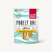 The Honest Kitchen Wishes  Purely One All Life Stage White Fish Filets Grain Free Dehydrated Dog Treats