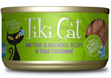Tiki Cat Papeekeo Luau Adult Ahi Tuna & Mackerel Recipe In Tuna Consomme Grain Free Wet Cat Food