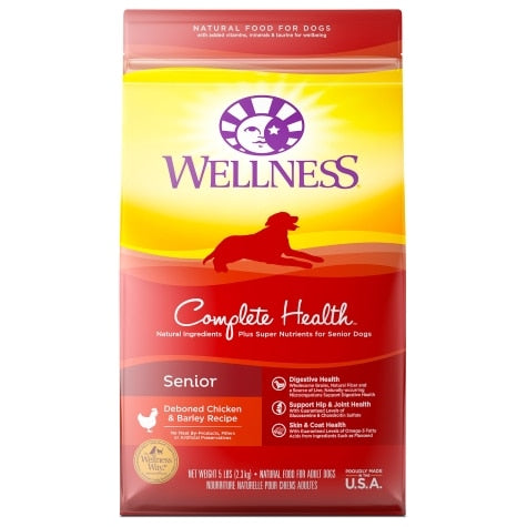 Wellness Complete Health Senior Deboned Chicken & Barley Recipe Grain Inclusive Dry Dog Food