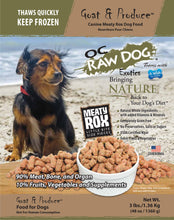 OC Raw Goat & Produce Canine Meaty Rox Frozen Dog Food
